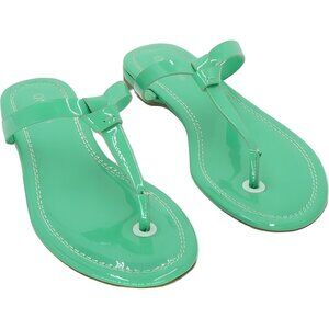 On 34th Galinaa Thong Sandals Bright Green Beach Casual 6M